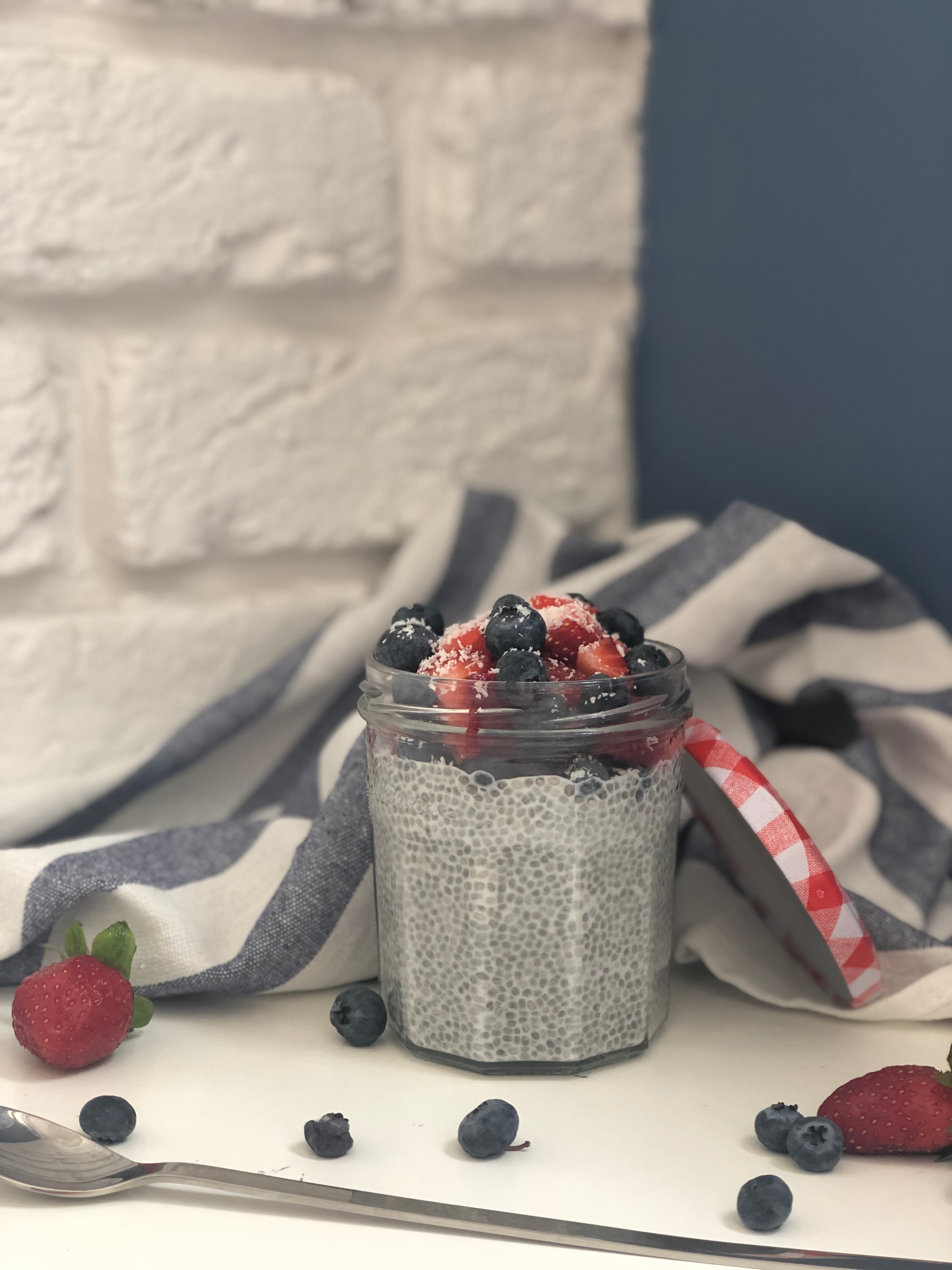 Chia Puding tarifi - hazırlık aşaması