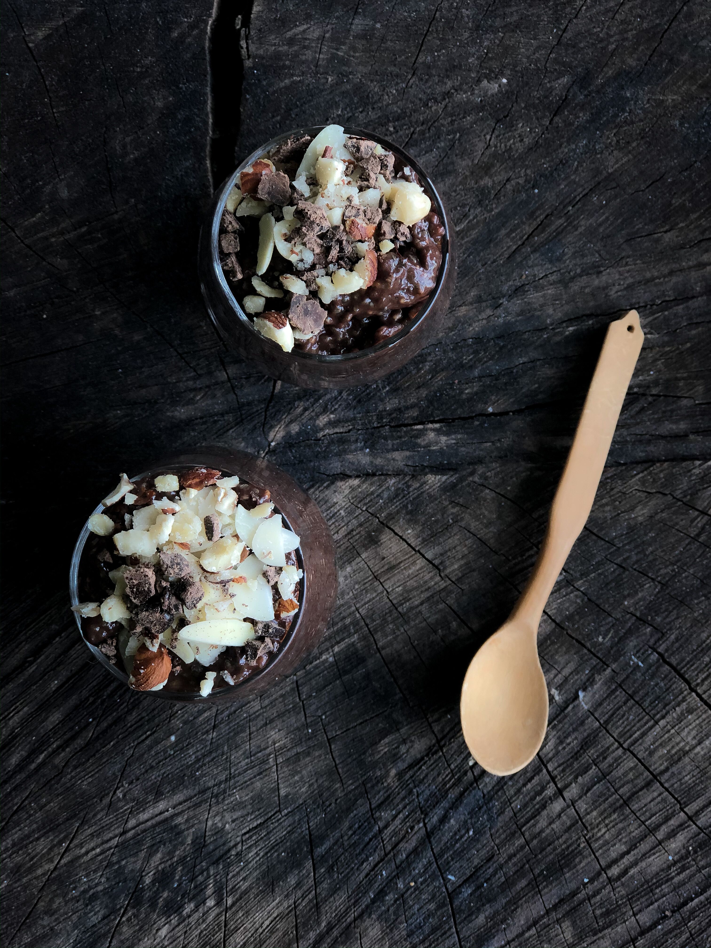 Çikolatalı Chia Puding tarifi - hazırlık aşaması